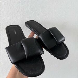 Black Slide Sandals